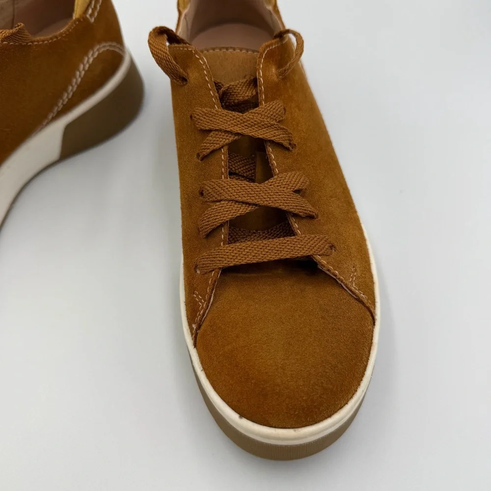 Geox Respira Brown Suede Lace-Up Sneakers – Size 35 (US 5)